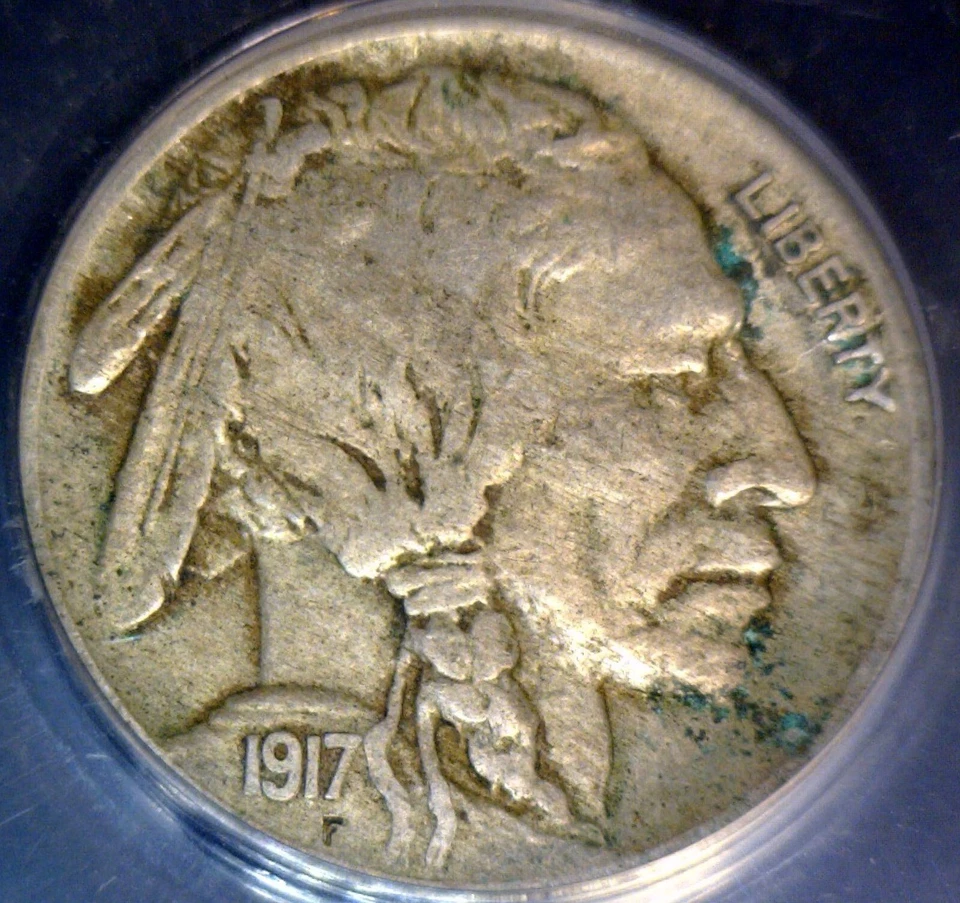 1917 ERROR ANACS VF20 SPLIT PLANCHET After Strike Buffalo Nickel Coin  NR - Image 4 of 4