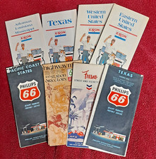 8 Different Advertising Folding U.S.A.Road Maps - Lot B -will combine shipping