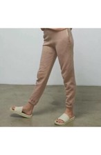 New Lunya Restore Double Faced SweatPant in Otium Tan Heather-sz Small