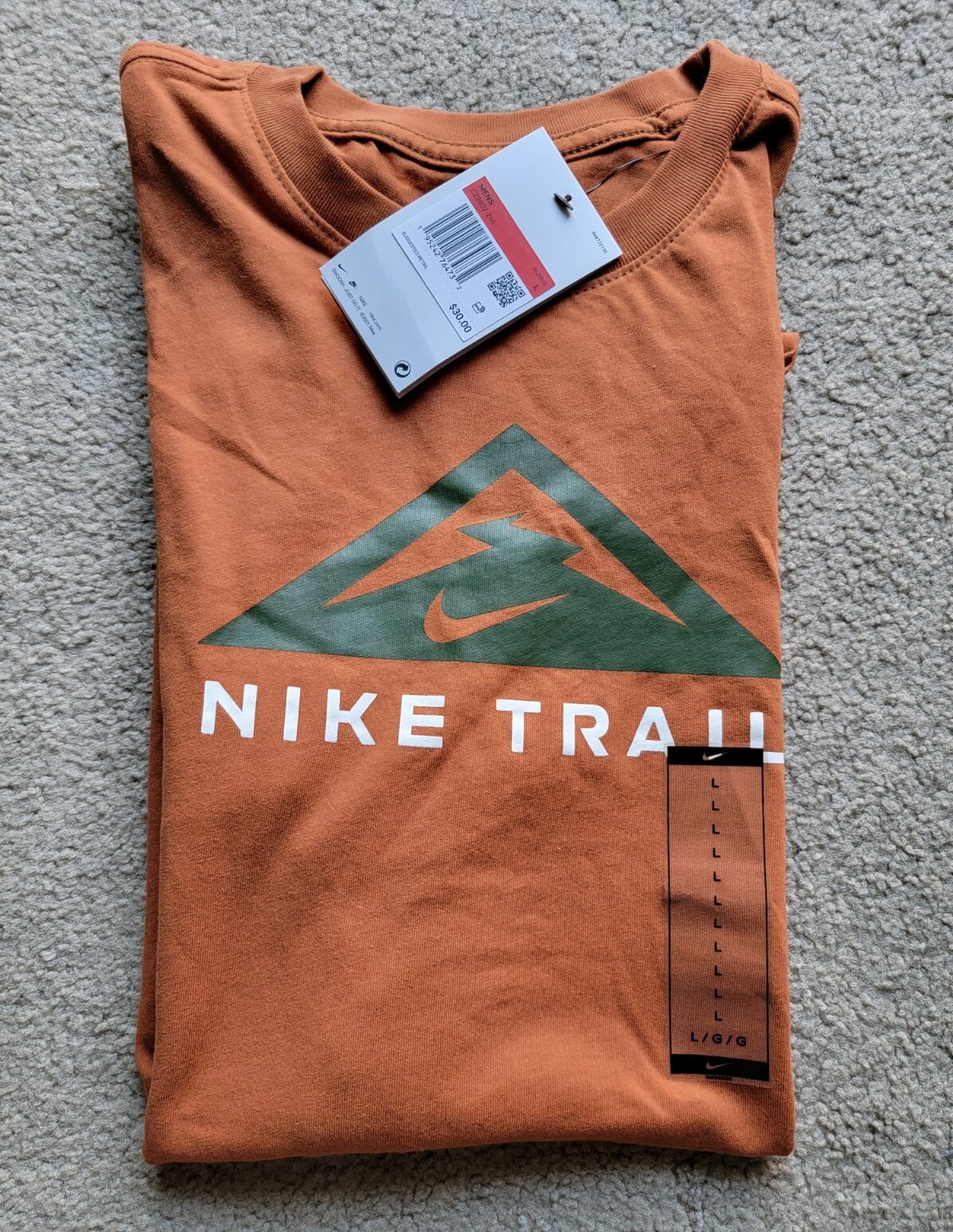 Nike Trail Dri-FIT Running T-Shirt SS CZ9802-246 Men\u0026#039;s Size Large |  eBay