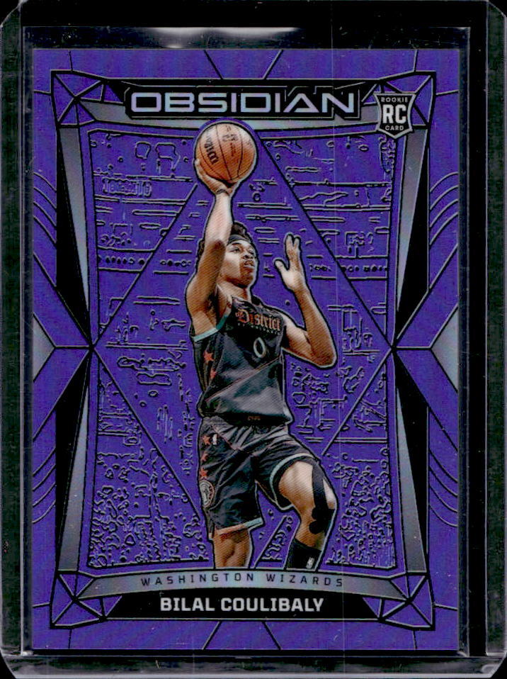 2023-24 Obsidian Bilal Coulibaly Electric Etch Purple Flood RC #/49 #162