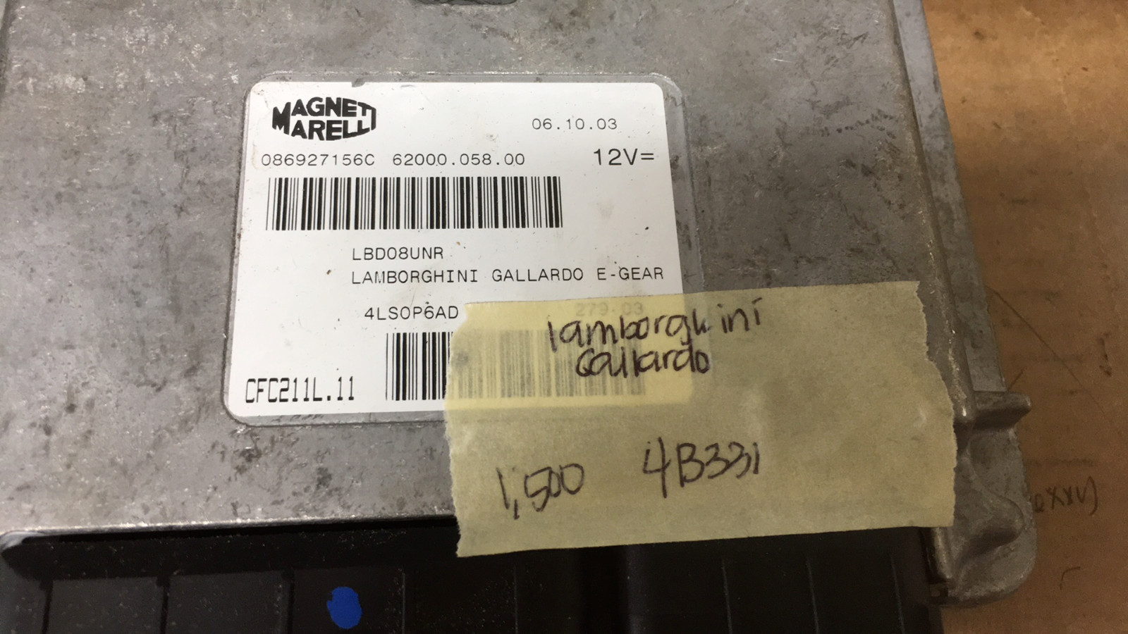 086927156C Lamborghini Gallardo   ecm ecu computer