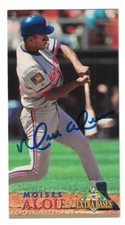 Moises Alou Signed Autographed 1994 Fleer Extra Bases Card Montreal Expos