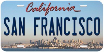 San Francisco California Novelty Car License Plate | eBay