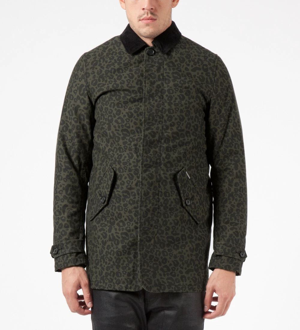 Carhartt WIP X' Harris Trench Coat I017284 Panther Print/Cypress M