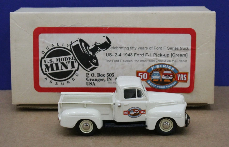 Camioneta Ford F-1 Brooklin modelo estadounidense como nueva US-2-4 1948 50th '98 1:43 crema caja como nueva Foto 2 de 4