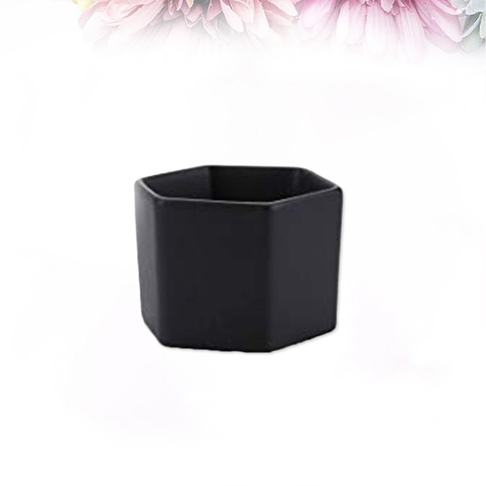 Black Plant Pot Outdoor Flower Pots Succulent Decor for Plants eBay