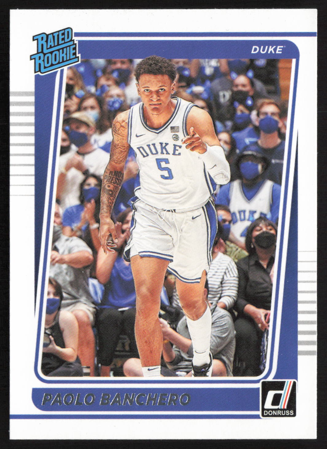 2022 Chronicles Draft Picks Donruss Rated Rookies Paolo Banchero #2 Duke