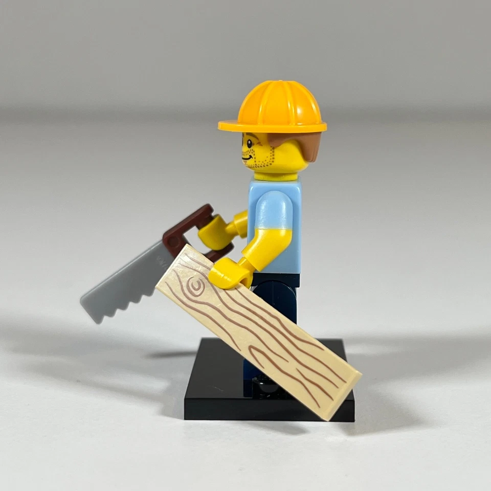 LEGO Carpenter Handyman Minifigure from Series 13 Figures col203 71008 j6 - Image 2 of 4