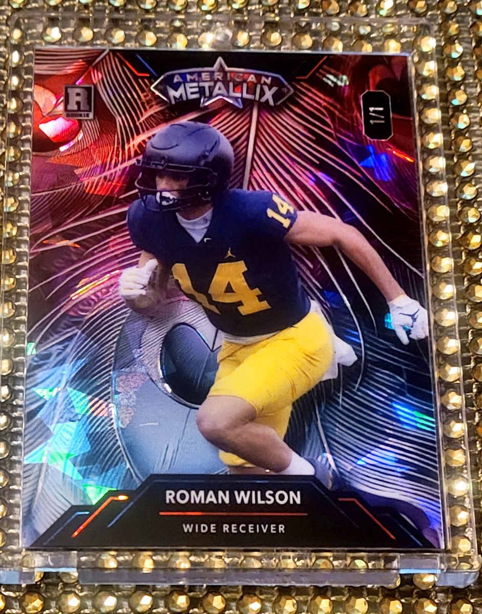 d 1/1 MEGA-FRACTAL 2023 Wild Card AMERICAN METALLIX Roman Wilson