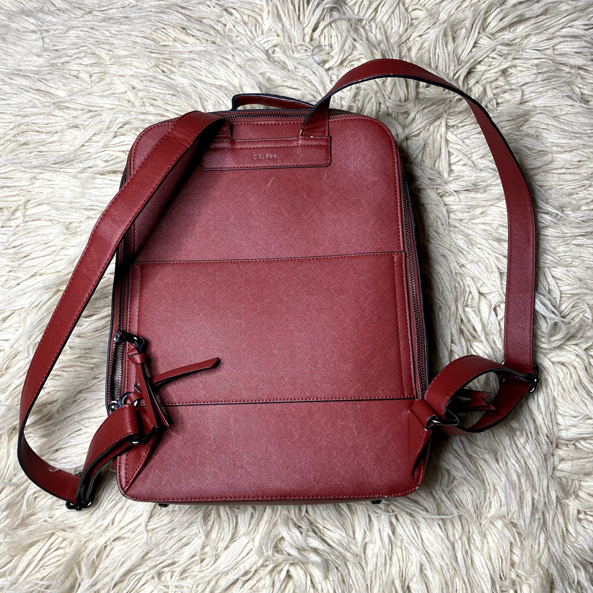 Calpak Backpack Kaya 15 inch Laptop Backpack in red wine/burgundy Calpak Kaya 15 inch Laptop Backpack Burgundy | Mercari main image 4
