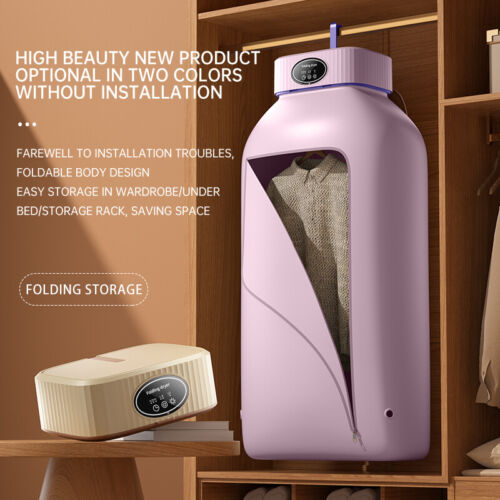 Electric Clothes Dryer Fast Drying Machine Mini Portable Dryer for Travel - Picture 40 of 46
