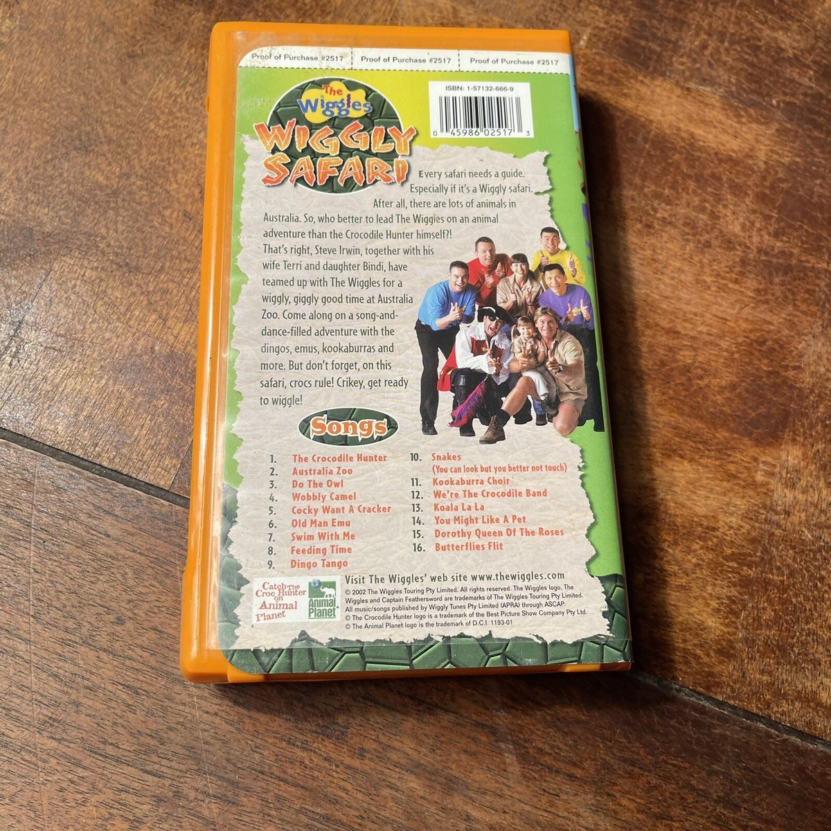 The Wiggles: Wiggly Safari - VHS (2002, Clamshell Case) Steve