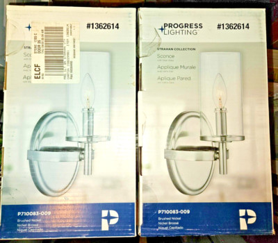 Progress Lighting Strahan 1-Light Transitional Vanity Light 2 Pack