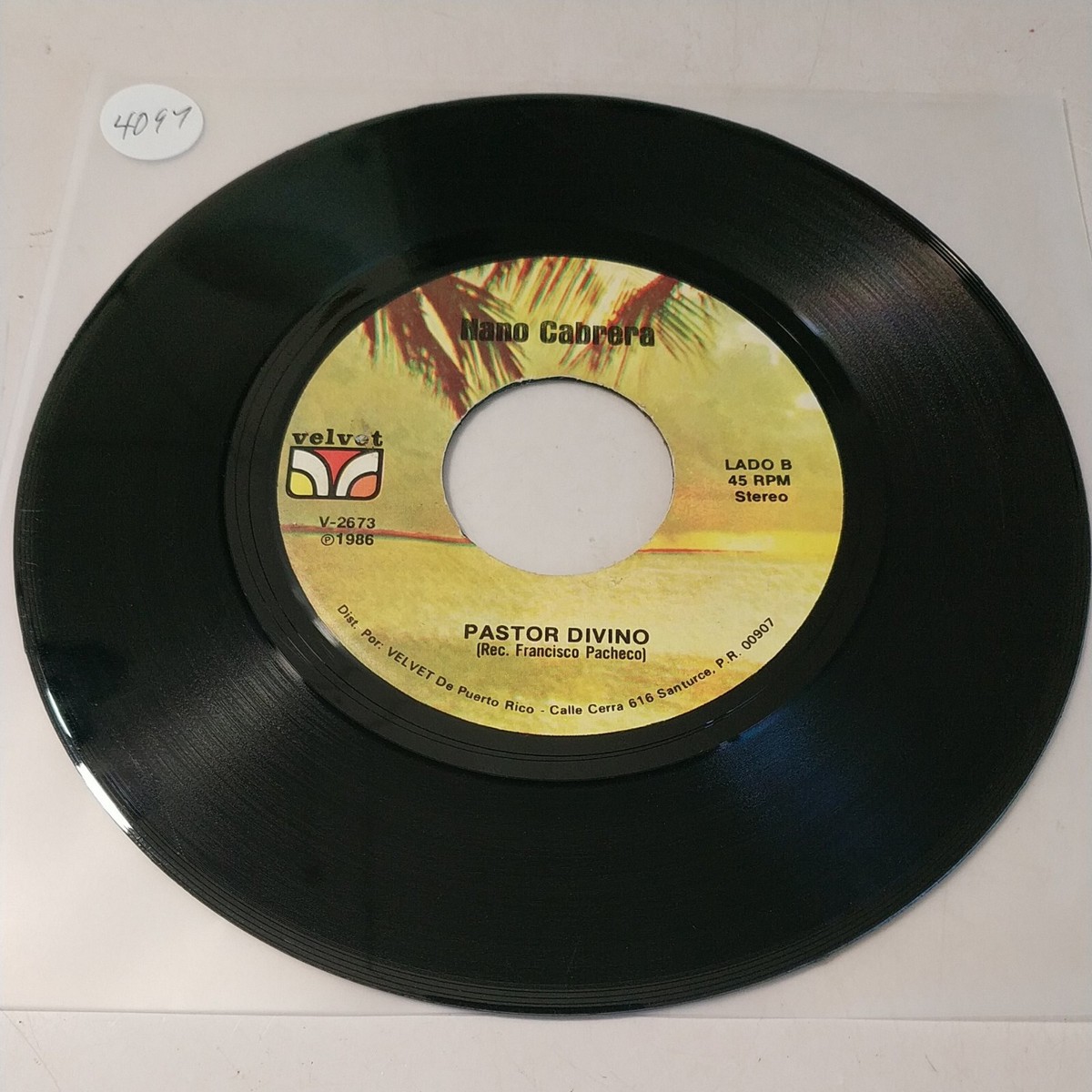 Nano Cabrera Caribe Soy / Pastor Divino VELVET V-2673 VG #4097 | eBay