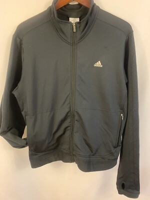 ADIDAS Jacket Track Training Climate XL Black Athletic Jogging Zip