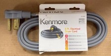 KENMORE 26-57000 6 FT. ELECTRICAL DRYER CORD 3 WIRE 30A 250V 3 PRONG GRAY- NEW.