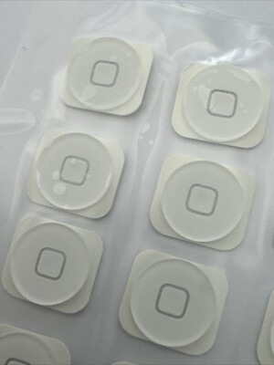3x Apple iPhone 5 / iPhone 5c Home Button Taste Menü Taste Weiß White 3 Stück