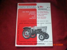 ANCIEN  PROSPECTUS  PUBLICITAIRE  TRACTEUR  UNIVERSAL  L445