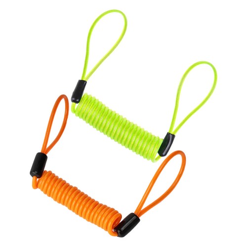 2 Pcs Extended Spring Wire Rope Lock Motorcycle Disk Motorbike Brake | eBay