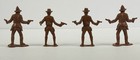 Vintage 1960s 39 Figures Wild West Town Brown MPC Cowboys, + 15 Unbranded — photo 9
