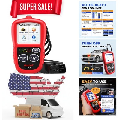 Professional AL319 Code Reader - Easy Plug and Play OBDII Scanner for 1996+ Cars