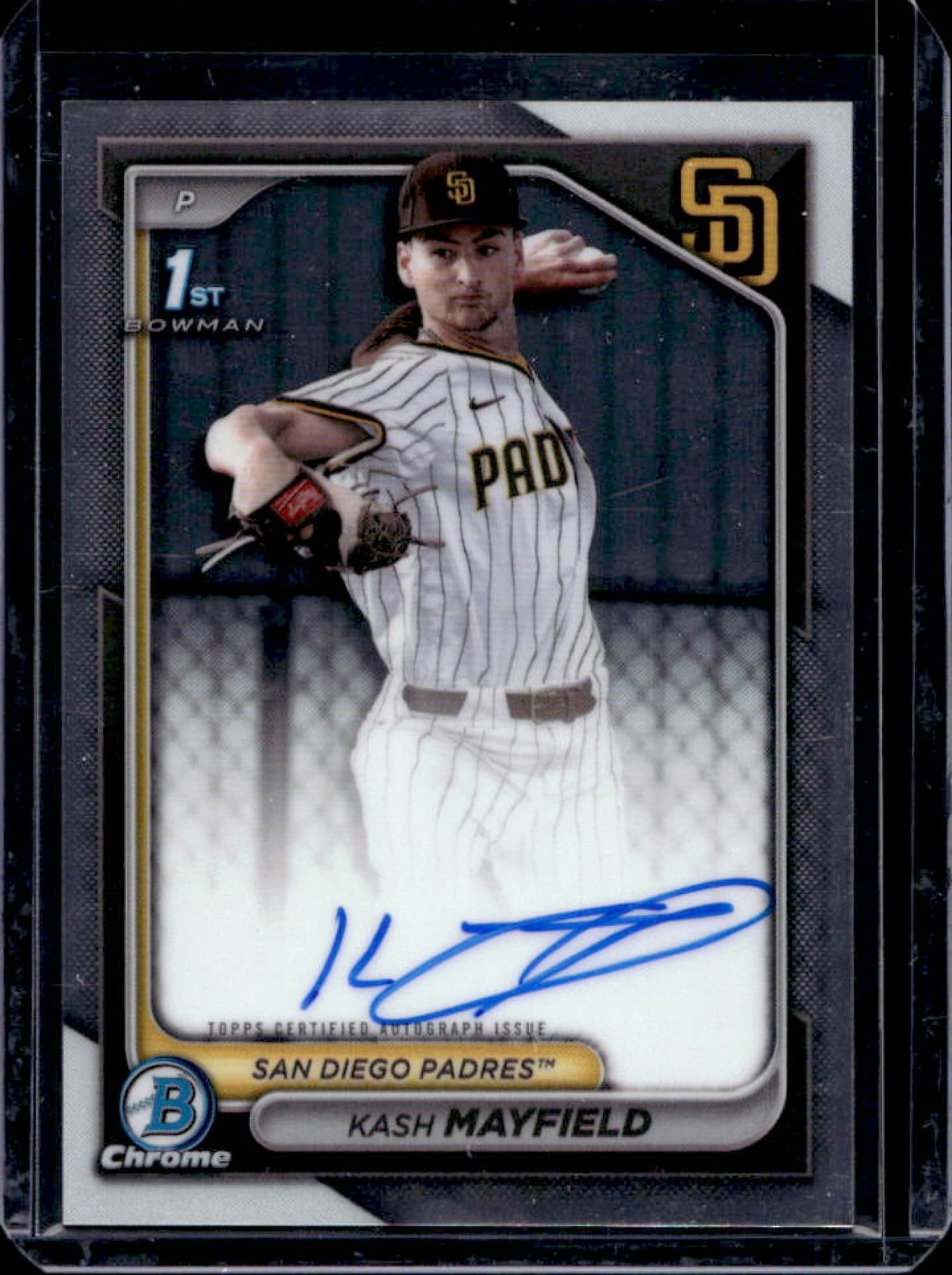 2024 Bowman Draft Kash Mayfield Chrome Auto 1st #CPA-KM Padres