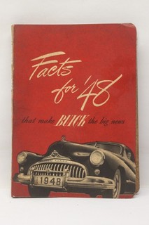 Original 1948 Buick Sales Facts Book Dealer Issued Salesman Accessory '48