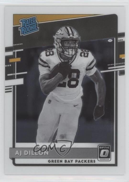 2020 Panini Donruss Optic Rated Rookies Variation AJ Dillon #324 1e16