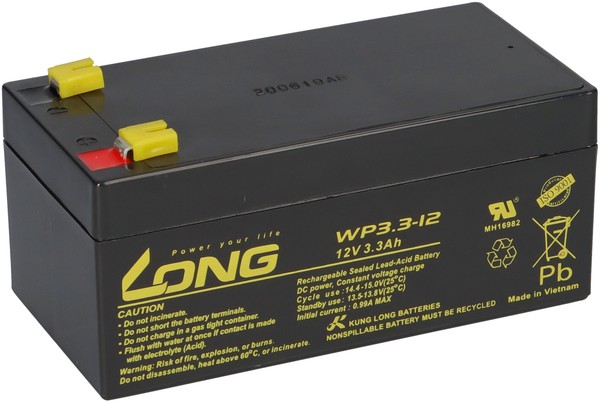 Bleiakku 12V 3,3Ah Kompatibel S3,4-12 Battery Agm Vds-image