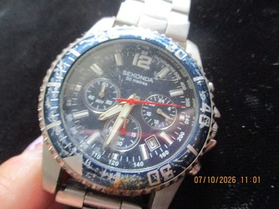 SECONDA WATERPROOF MENS WATCH-WORKING ORDER
