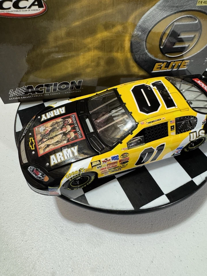 RARE* Joe Nemechek ELITE #01 U.S. Army Time Magazine 2004 1:24 Nascar Diecast - Image 4 of 4