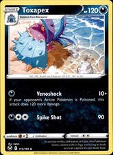 toxapex pokemon card Toxapex #115 Prices | Pokemon Silver Tempest