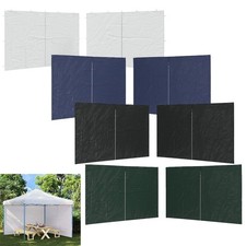 2x Partyzelt Seitenwand Pavillon Seitenteil Zeltwänd Plane mit Reißverschluss PE