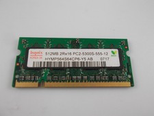 Ram Memory SO-DIMM 512 MB PC2-5300S HYNIX HYMP564S64CP6-Y5 Original 2