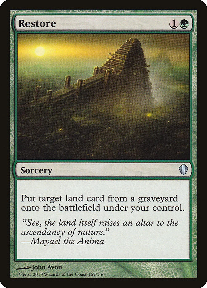 Restore [Commander 2013] Lightly Played