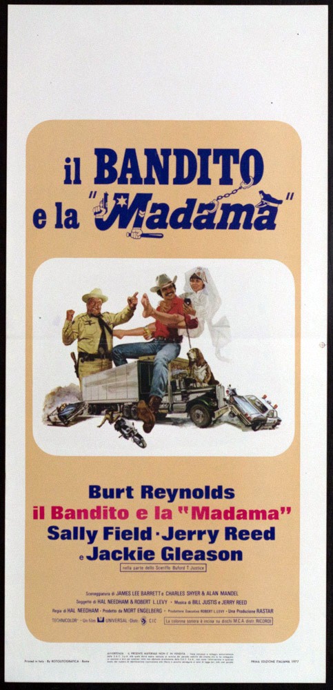 Locandina originale film IL BANDITO E LA "MADAMA" (1977) - Regia di Hal Needham