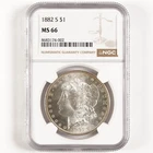 1882-S Morgan Dollar $1 MS66 NGC *Nice Crispy White Coin! 31311