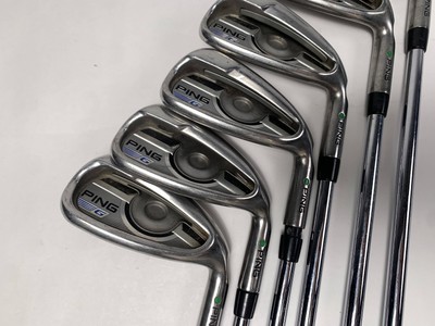Ping G 2016 Iron Set 5-PW Green Dot AWT 2.0 Stiff Steel Mens RH