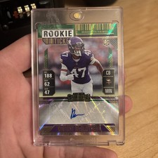 2024 Panini Contenders (Dwight McGlothern) Green Rookie Ticket Auto Vikings