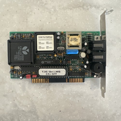 Zoom Telephonics V.34 PCI 56K Modem – Vintage Dial-Up Internet Card – Retro PC