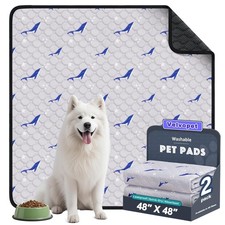 Washable Pee Pads for Dogs, 2 Pack Puppy Pads, Super Absorbent Leakproof wi...
