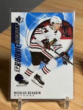 NICOLAS BEAUDIN 2020-21 SP Hockey ROOKIE AUTHENTICS BLUE #133