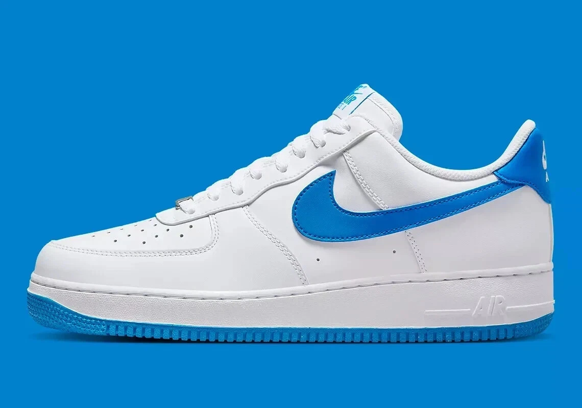 Preços baixos em Nike Air Force 1 Low White Photo Blue | eBay