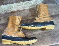 Vintage LL Bean Maine Hunting Shoe Cursive Label Women s 7 Duck Boot