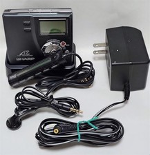SHARP Auvi MD-DR77 Black Portable MD Recorder Player Basic Operation Tested OK