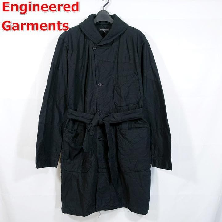 Engineered Garments Patchwork Cotton Flannel Coat… - image 1