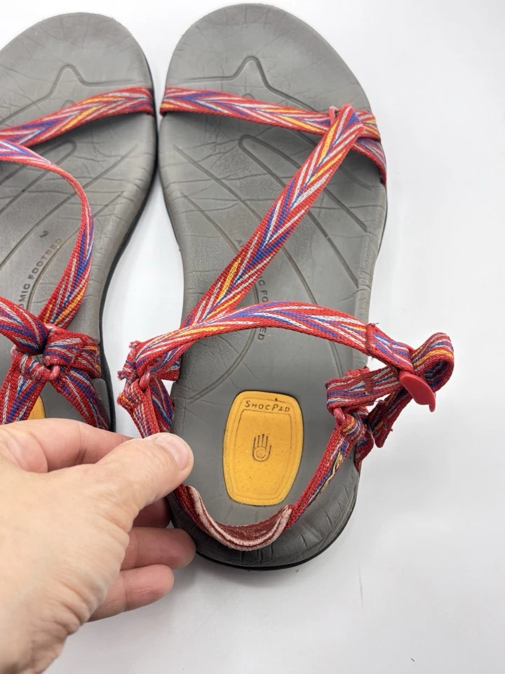 Sandalias de senderismo Teva para mujer con correa en el tobillo de cirra rojas boho talla 11 Foto 2 de 4