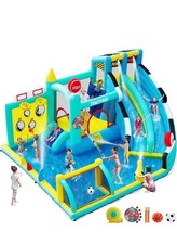 Bounce House Double Slides for Kids 3-10
