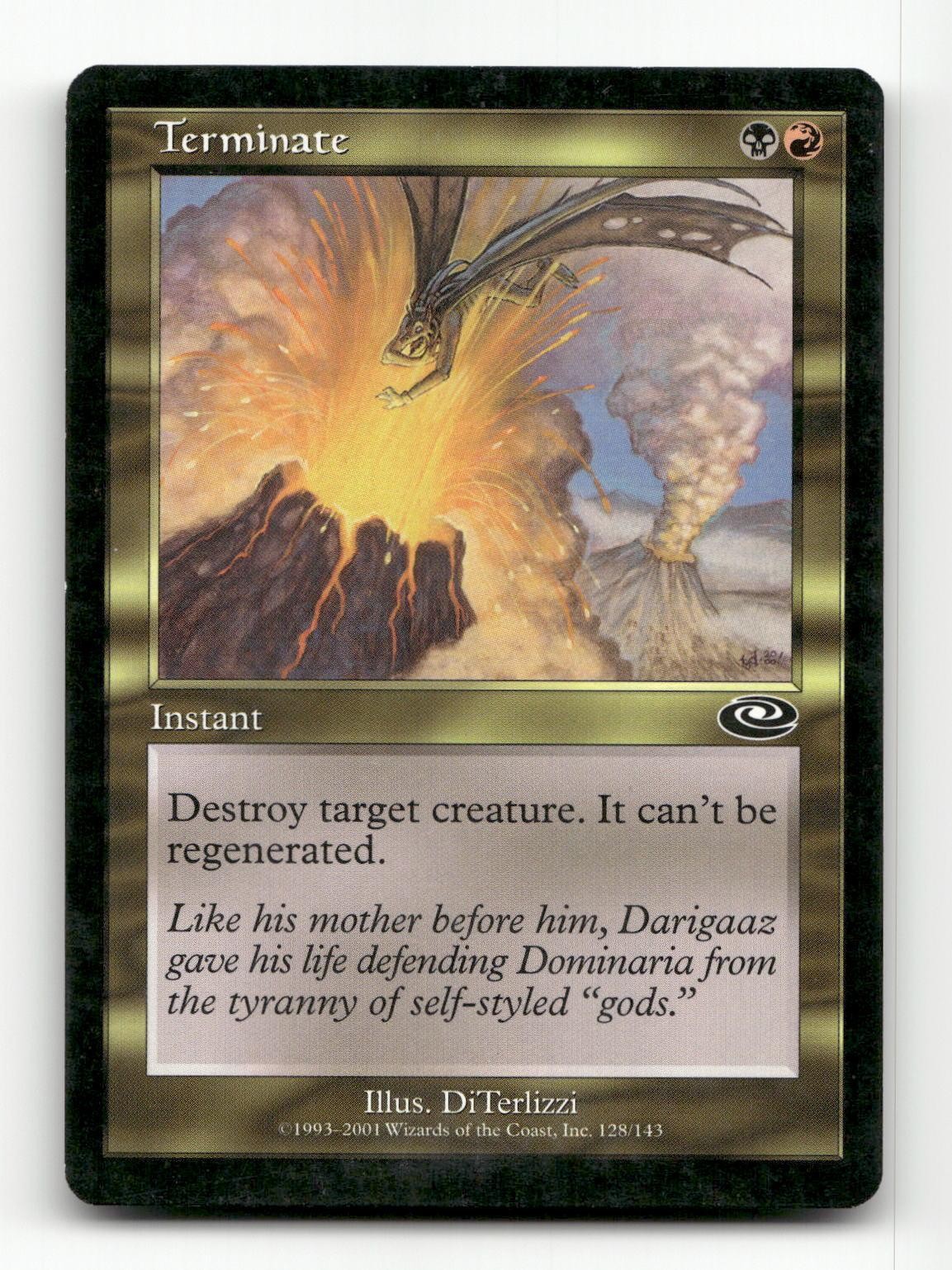Terminate 128 Common Planeshift Magic: The Gathering Moderately Played